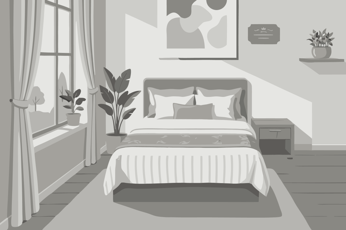 Quarto Quádruplo com Terraço